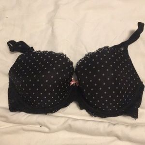 Black polka dot VS Dream Angels demi • 32DD